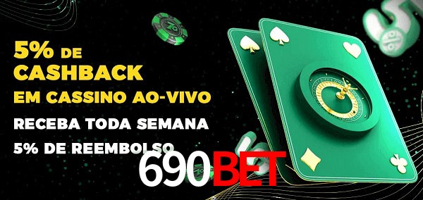 Promoções do cassino ao Vivo 690bet